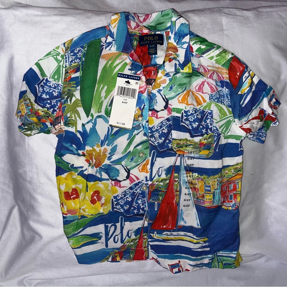 ***NWT*** Polo Ralph Lauren boys relaxed fit button down shirt.